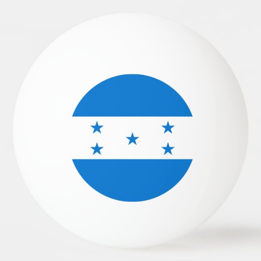 Honduras Flag Pingpongbal (Achterkant)