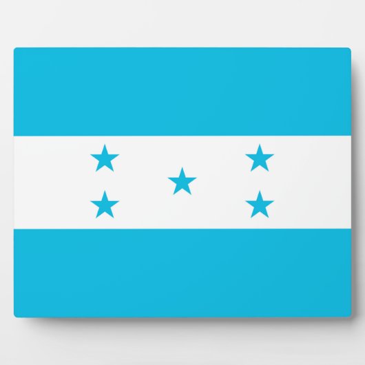 Honduras Flag Plaque Fotoplaat (Voorkant)