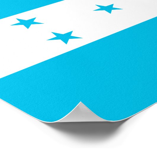Honduras Flag Poster (Hoek)