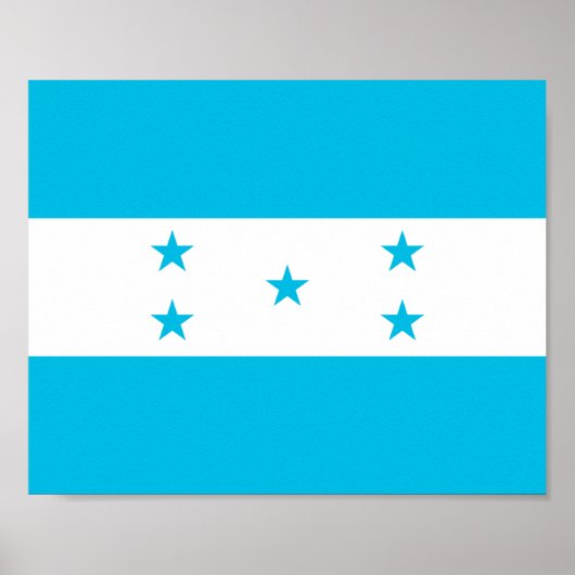 Honduras Flag Poster (Voorkant)