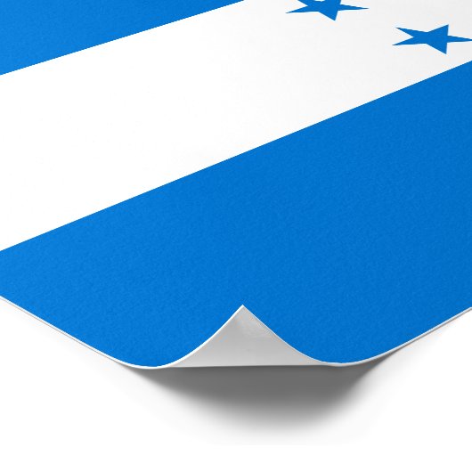 Honduras Flag Poster (Hoek)