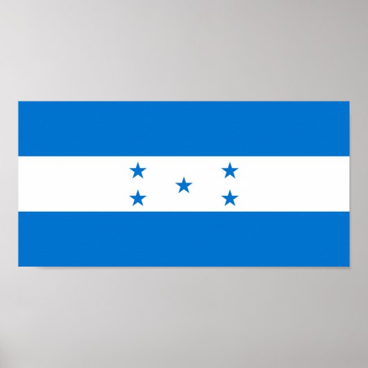 Honduras Flag Poster (Voorkant)