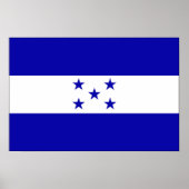 Honduras Flag Poster (Voorkant)