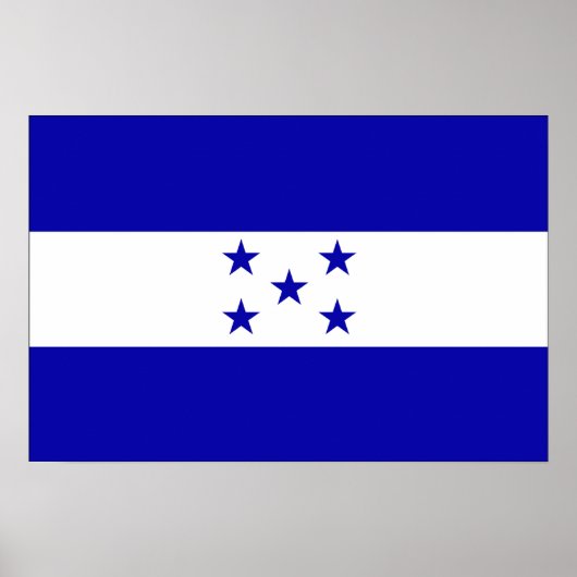 Honduras Flag Poster (Voorkant)