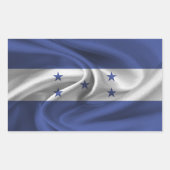 Honduras Flag Rechthoekige Sticker (Voorkant)