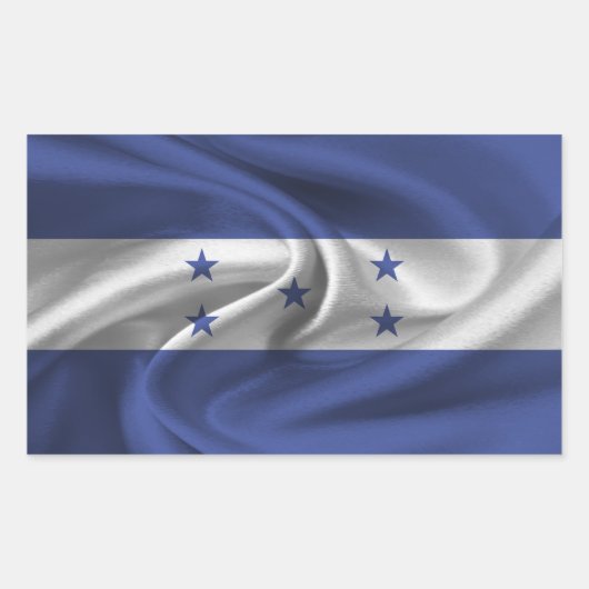 Honduras Flag Rechthoekige Sticker (Voorkant)