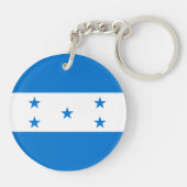 Honduras Flag Sleutelhanger (Achterkant)