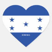 Honduras Flag Splendid Patriotic Hart Sticker (Voorkant)