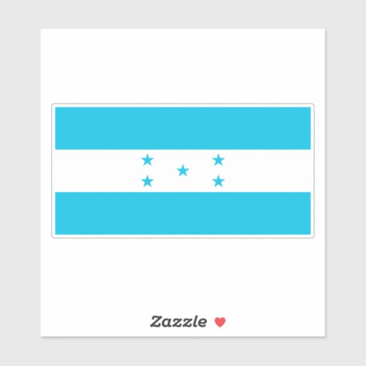 Honduras Flag Sticker (Vel)
