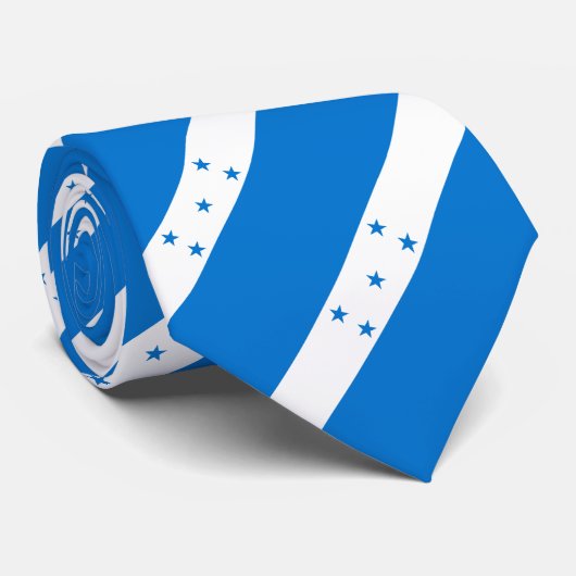 Honduras Flag Stropdas (Opgerold)
