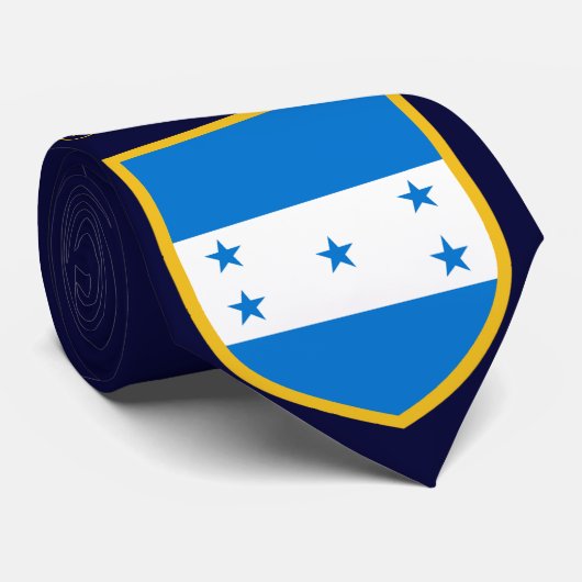 Honduras Flag Stropdas (Opgerold)