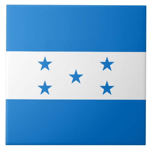 Honduras Flag Tegeltje (Voorkant)