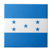 Honduras Flag Tegeltje (Voorkant)