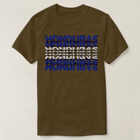 Honduras Flag Tekst effect T-shirt (Design voorkant)