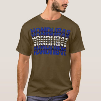 Honduras Flag Tekst effect T-shirt