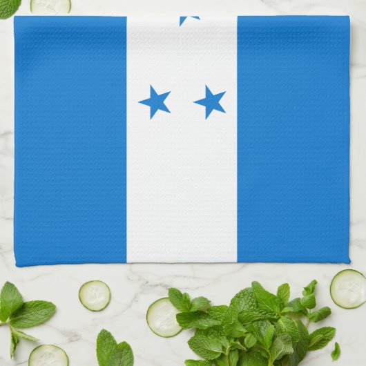 Honduras Flag Theedoek (Gevouwen)