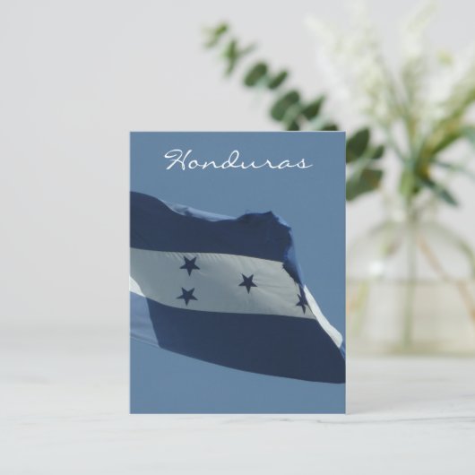 honduras flag vert briefkaart (Staand voorkant)