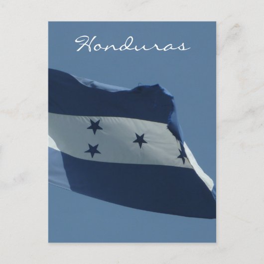 honduras flag vert briefkaart (Voorkant)