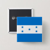 Honduras Flag Vierkante Button 5,1 Cm (Voorkant /achterkant)