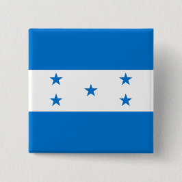 Honduras Flag Vierkante Button 5,1 Cm