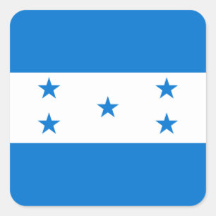 Honduras Flag Vierkante Sticker
