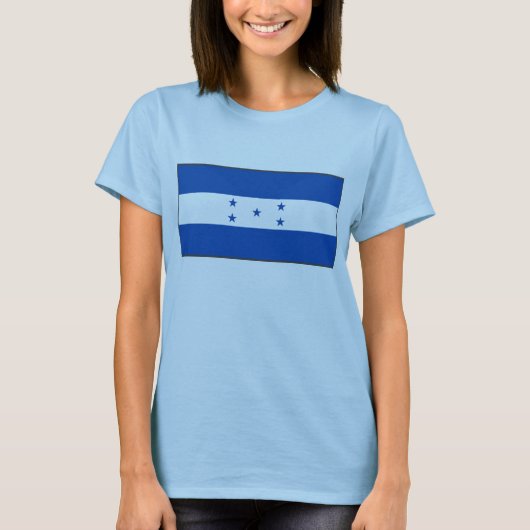 Honduras Flag x Map T-Shirt (Voorkant)