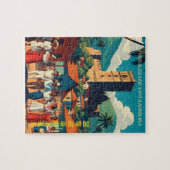  Honduras Fortaleza de Santabarbara Retro poster Legpuzzel (Horizontaal)