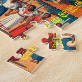  Honduras Fortaleza de Santabarbara Retro poster Legpuzzel (Zijkant)