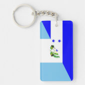 honduras guatemala : halve vlag sleutelhanger (Voorkant)