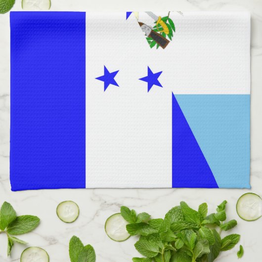 honduras guatemala : halve vlag theedoek (Gevouwen)