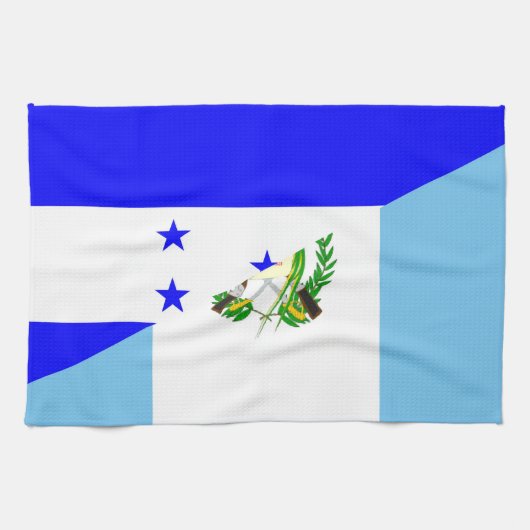 honduras guatemala : halve vlag theedoek (Horizontaal)