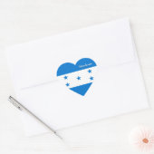 Honduras Hart Sticker, Patriotische Honduras Vlag Hart Sticker (Envelop)