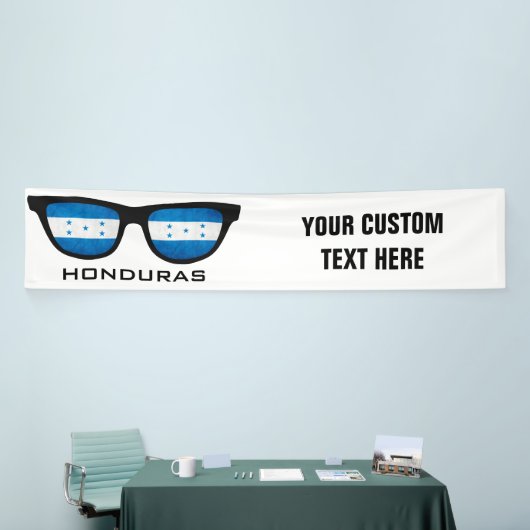 Honduras heeft aangepaste tekst en kleurenbanner spandoek (Beurs)