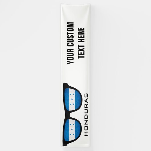 Honduras heeft aangepaste tekst en kleurenbanner spandoek (Verticaal)