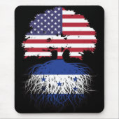 Honduras Honduran American USA Tree Roots Flag Muismat (Voorkant)