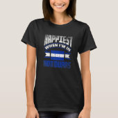 Honduras Honduran Honduras Flag Happiest When Im I T-shirt (Voorkant)