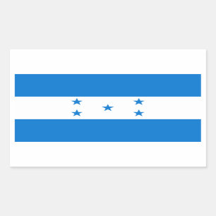 Honduras/Hondurese vlag Rechthoekige Sticker