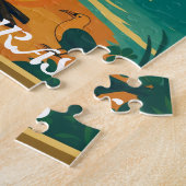  Honduras ISLAS DE ROATAN Retro poster Legpuzzel (Zijkant)