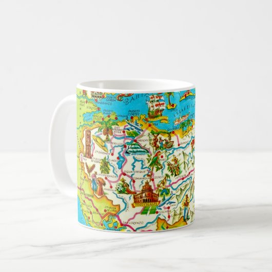  Honduras Kaart Mok (Voorkant links)