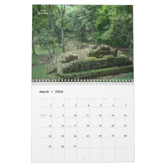 Honduras Kalender (Mar 2026)