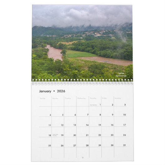Honduras Kalender (Jan 2026)