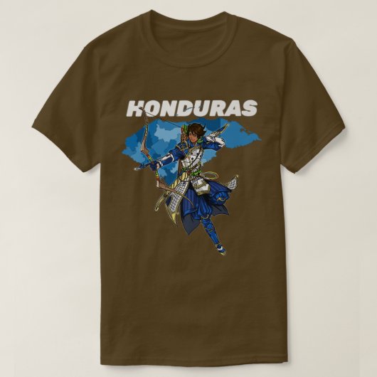 Honduras katracho Anime Samurai (2) T-shirt (Design voorkant)