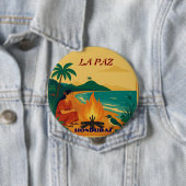 Honduras LA PAZ Retro poster Ronde Button 4,0 Cm (In situ)