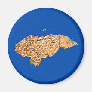 Honduras Map Magnet