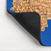 Honduras Map Mousepad Muismat (Hoek)