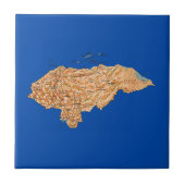Honduras Map Tile Tegeltje (Voorkant)