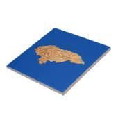 Honduras Map Tile Tegeltje (Zijkant)