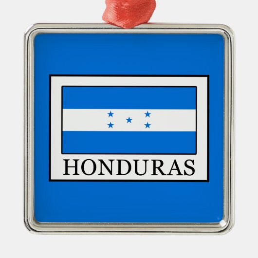 Honduras Metalen Ornament (Voorkant)