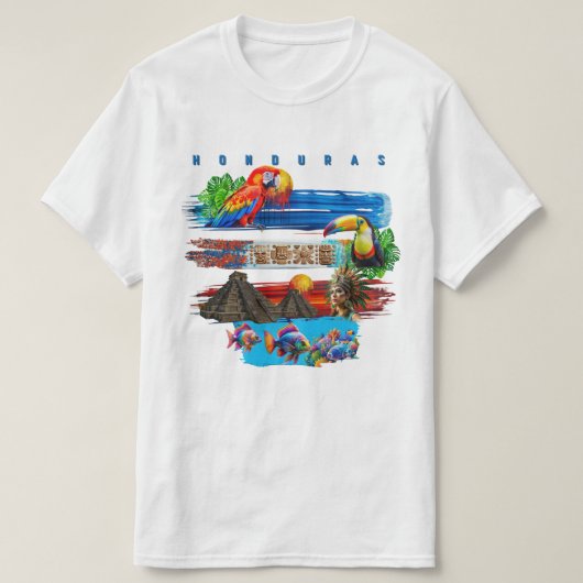 "Honduras, mi tierra Bella" T-shirt (Design voorkant)