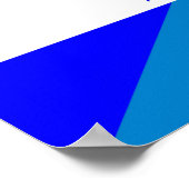 honduras nicaragua - symbool van een half vlaggenl poster (Hoek)